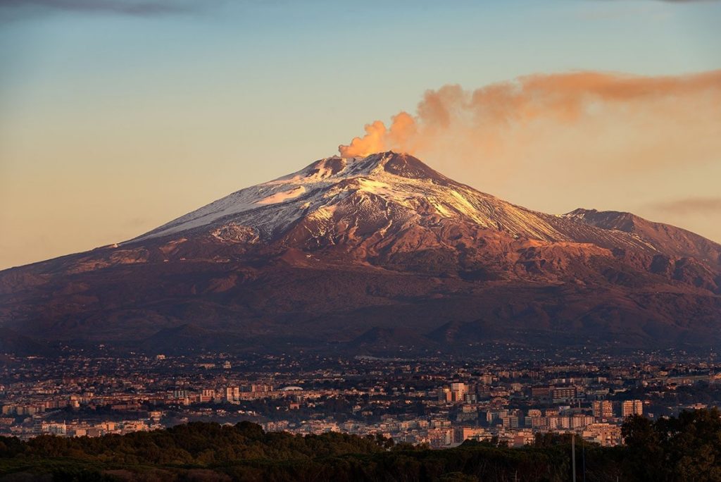 Altezza etna e vesuvio