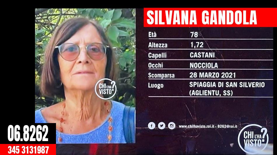 Silvana gandola scomparsa