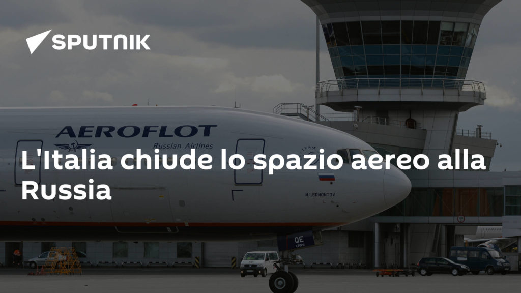 Italia chiude spazio aereo a russia
