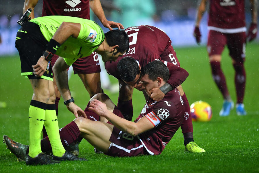 Belotti infortunio oggi