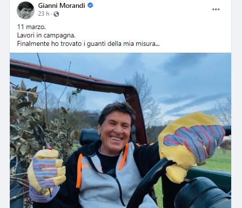 Gianni morandi infortunio