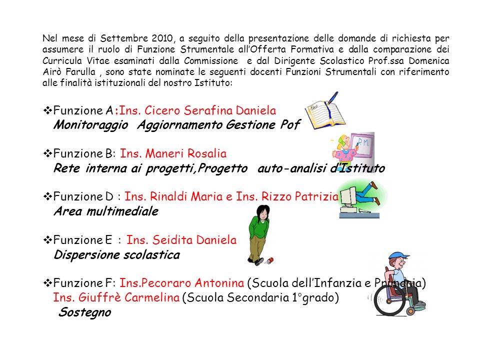 Relazione intermedia sostegno esempi