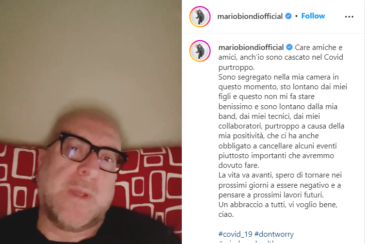 Mario biondi malattia