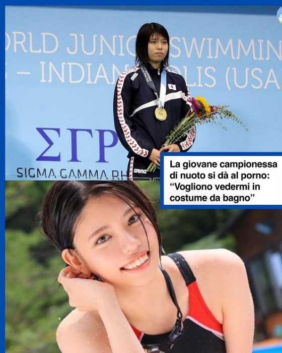 Saki shinkai ex nuotatrice