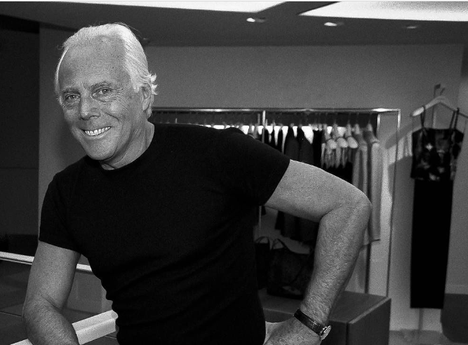 Giorgio armani da giovane